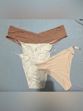 Skims 4 -Pack Neutral  Underwear Set - bundle Beige, Ivory, brown